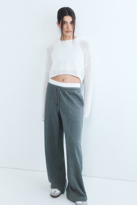 

Джемпер кроше укороченный, Белый, Джемпер кроше укороченный