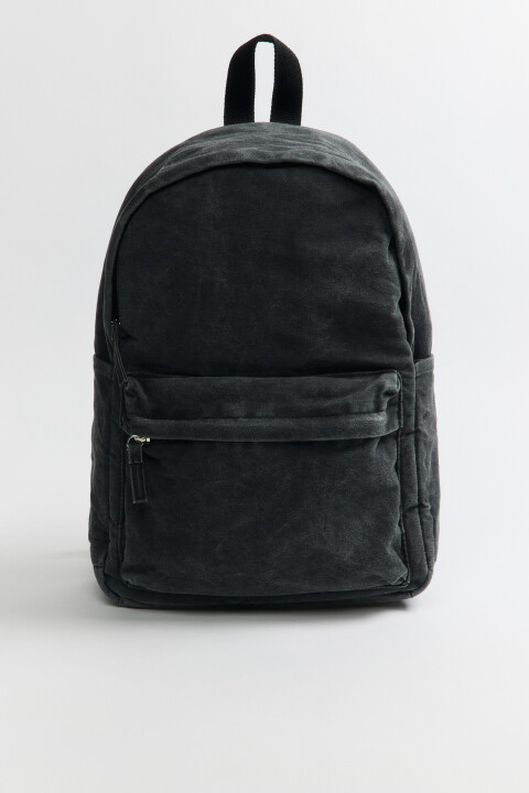 Рюкзак текстильный с вареным эффектом befree серого цвета