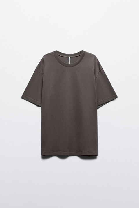 

Футболка свободная базовая из хлопка, Серый, Футболка свободная базовая из хлопка