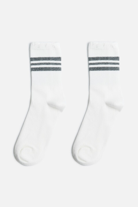 

Носки высокие с рваными краями, Ванильный, Носки высокие с рваными краями