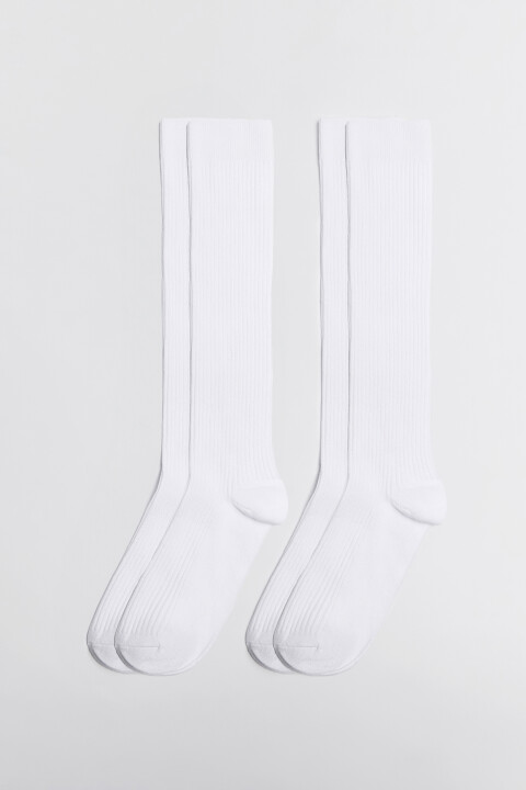 

Комплект гольфов хлопковых базовых (2 пары), Белый, Комплект гольфов хлопковых базовых (2 пары)