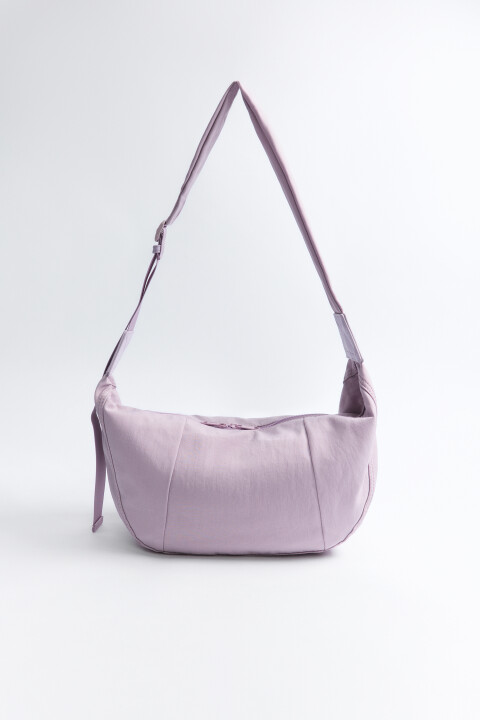 

Сумка-бананка текстильная с ремнем через плечо, Сиреневый, Сумка-бананка текстильная с ремнем через плечо