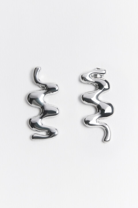 

Серьги-гвоздики абстрактные, Серый, Серьги-гвоздики абстрактные