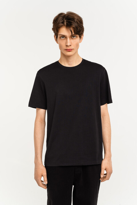 

Футболка хлопковая базовая, Черный, Футболка хлопковая базовая