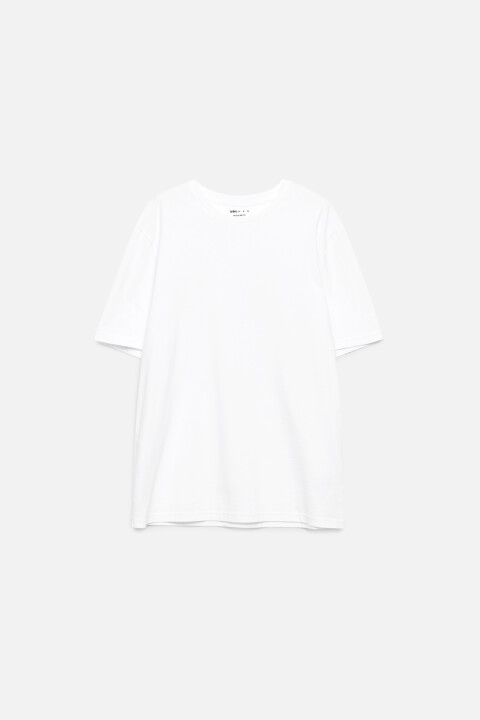 

Футболка regular fit хлопковая базовая, Белый, Футболка regular fit хлопковая базовая