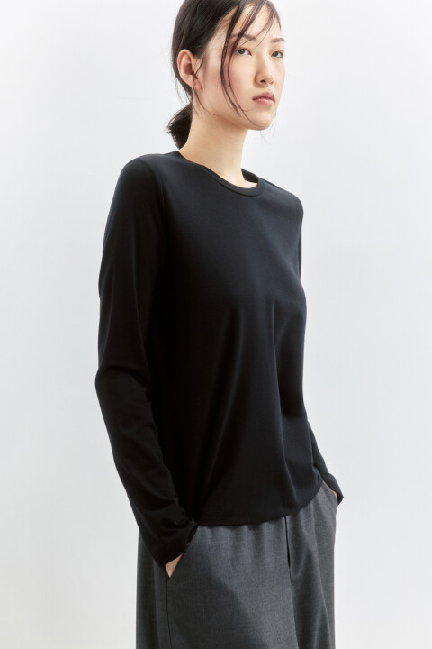 лонгслив женский befree Лонгслив свободный из хлопкового трикотажа