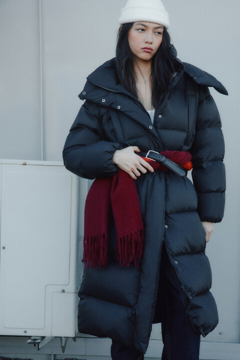 

Пальто стеганое на натуральном утеплителе, Черный, Пальто стеганое на натуральном утеплителе