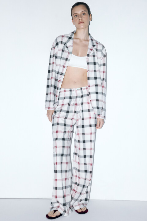 

Брюки домашние прямые с принтом, Мультиколор, Брюки домашние прямые с принтом