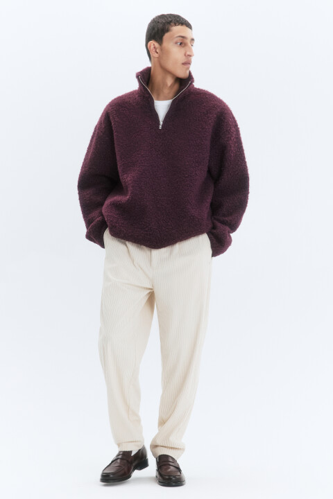 

Брюки-бананы широкие из вельветовой ткани, Бежевый, Брюки-бананы широкие из вельветовой ткани