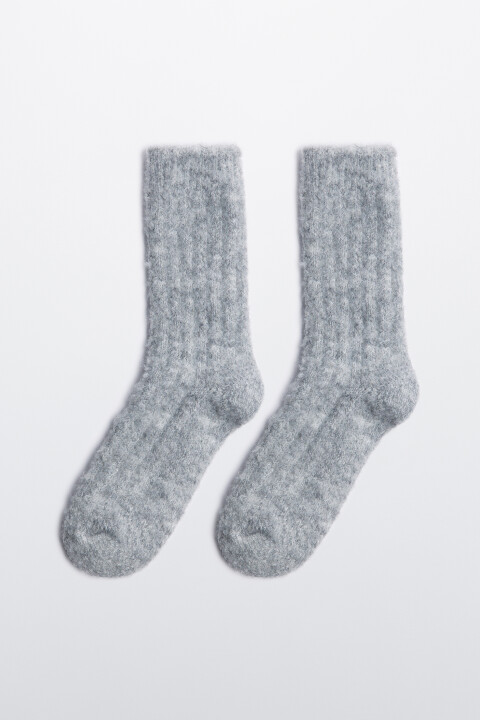 

Носки высокие теплые с шерстью, Серый, Носки высокие теплые с шерстью