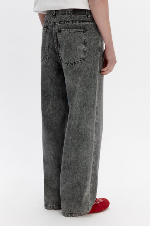 

Джинсы loose fit свободные со средней посадкой, Серый, Джинсы loose fit свободные со средней посадкой
