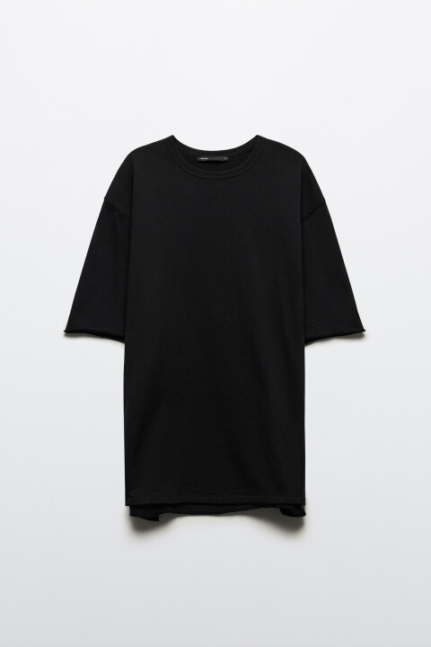 Футболка oversize из хлопкового футера