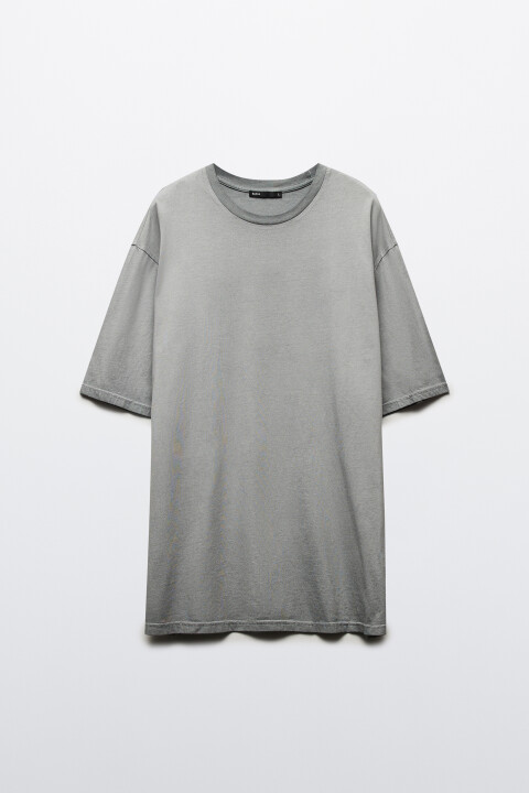 

Футболка хлопковая с вареным эффектом, Черный, Футболка хлопковая с вареным эффектом