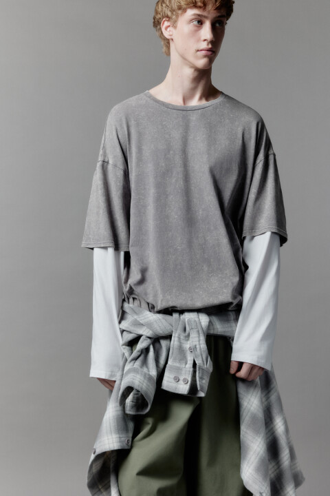 лонгслив мужской befree Лонгслив с двойными рукавами и вареным эффектом