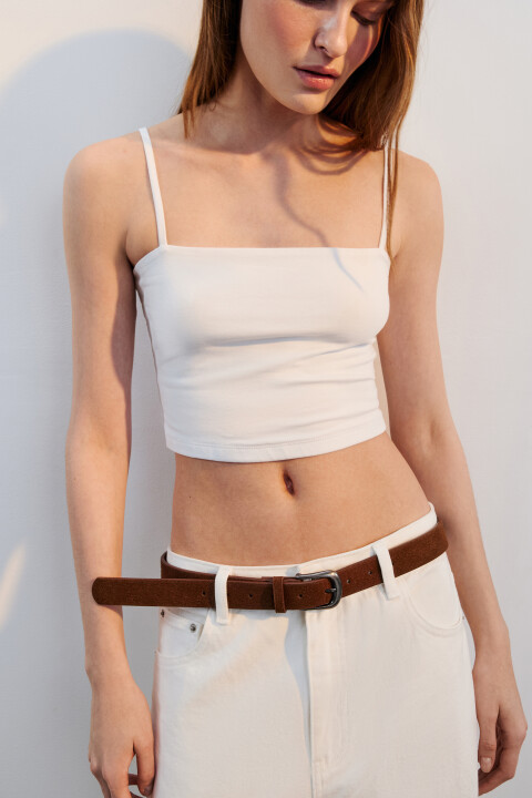 

Топ-бандо на тонких бретельках, Черный, Топ-бандо на тонких бретельках