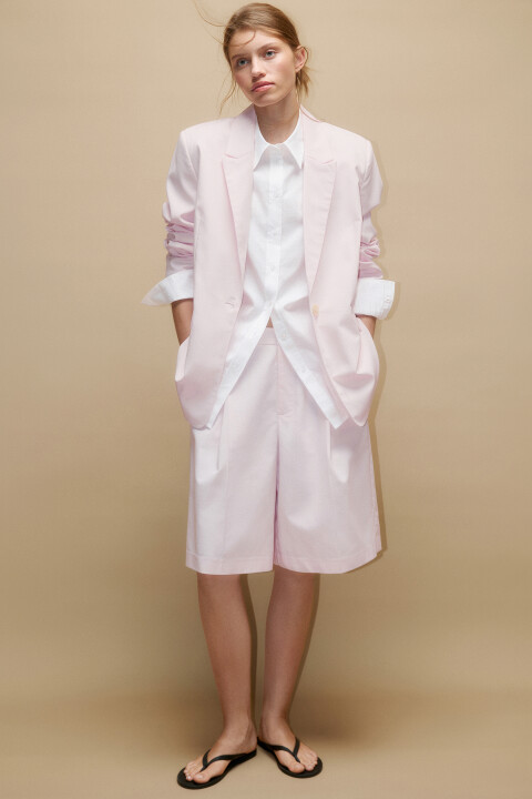 

Шорты-бермуды костюмные со стрелками, Розовый, Шорты-бермуды костюмные со стрелками