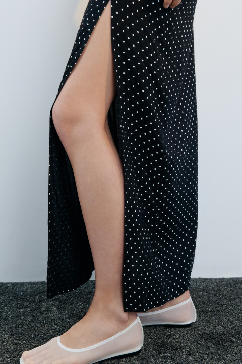 

Юбка макси вискозная с разрезом, Черный, Юбка макси вискозная с разрезом