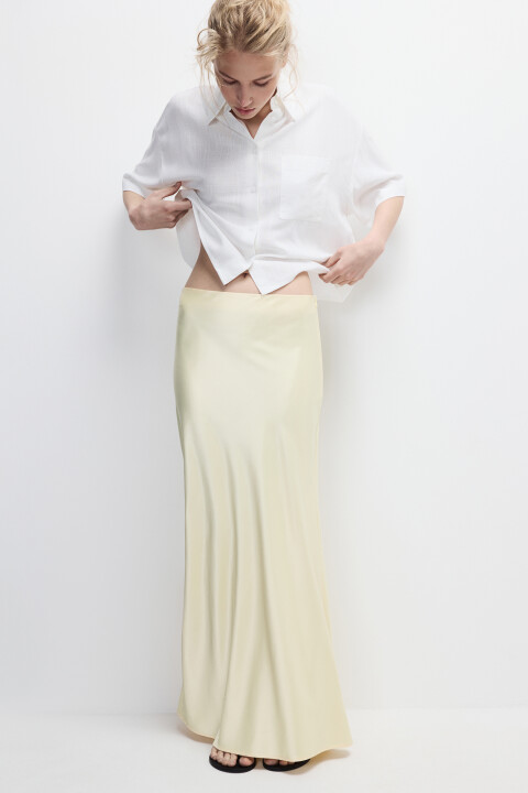 Юбка-годе макси атласная