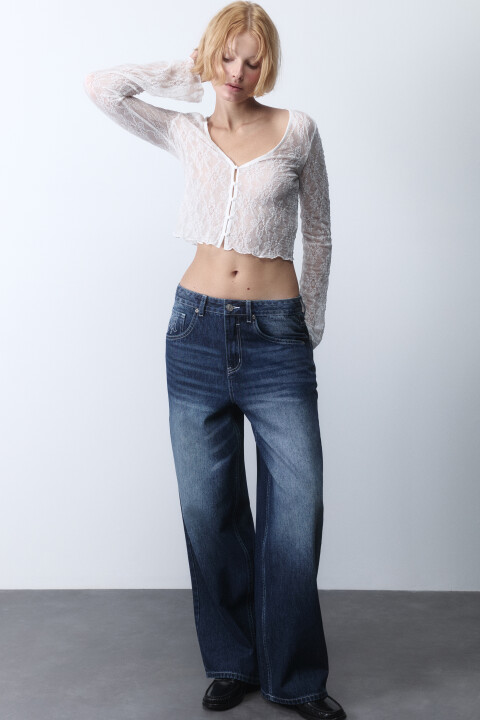 

Джинсы baggy fit с низкой посадкой, Синий, Джинсы baggy fit с низкой посадкой