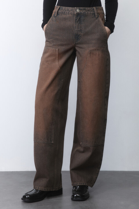 

Джинсы cargo fit с накладными карманами, Голубой, Джинсы cargo fit с накладными карманами