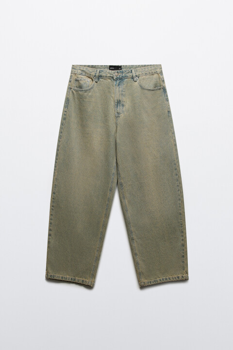 Джинсы baggy fit широкие со стиркой