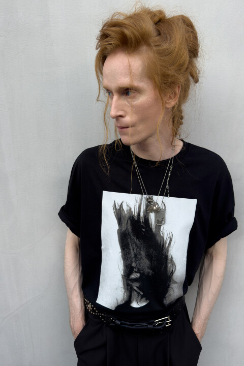 

Футболка oversize с фотопринтом, Черный, Футболка oversize с фотопринтом