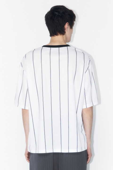 

Футболка-джерси oversize с принтом, Белый, Футболка-джерси oversize с принтом
