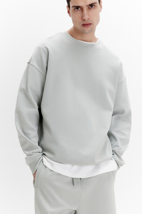 

Свитшот из футера базовый, Зеленый, Свитшот из футера базовый