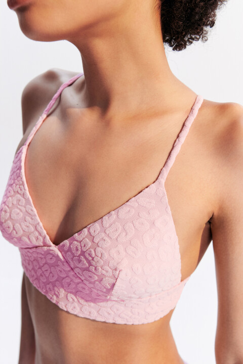 

Лиф-топ купальный из фактурной ткани, Розовый, Лиф-топ купальный из фактурной ткани