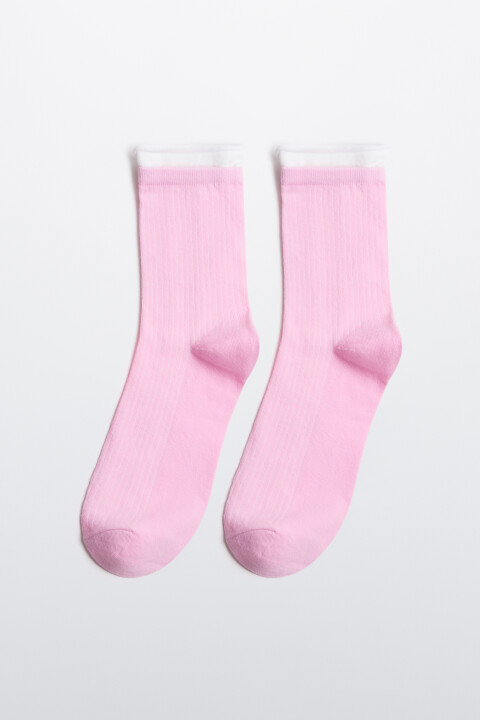 

Носки с имитацией второго слоя, Розовый, Носки с имитацией второго слоя