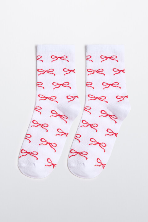 

Носки высокие с принтом в бантик, Черный, Носки высокие с принтом в бантик