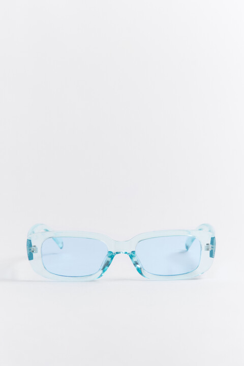 

Очки солнцезащитные в полупрозрачной оправе, Голубой, Очки солнцезащитные в полупрозрачной оправе