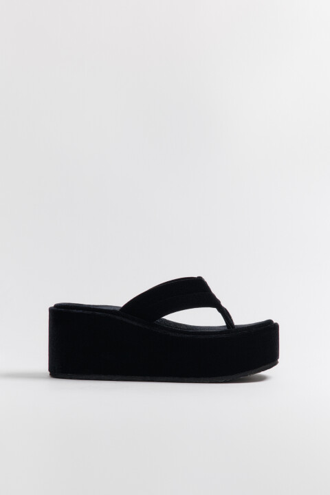 

Сабо-вьетнамки на массивной платформе, Черный, Сабо-вьетнамки на массивной платформе