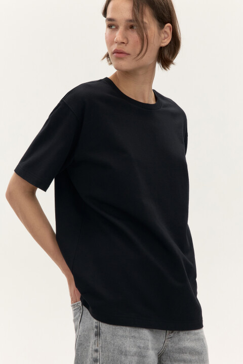 

Футболка из плотного трикотажа, Черный, Футболка из плотного трикотажа