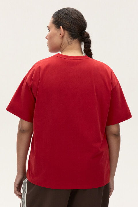 

Футболка oversize с принтом, Синий, Футболка oversize с принтом