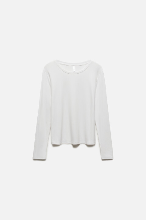 Лонгслив приталенный из вискозы