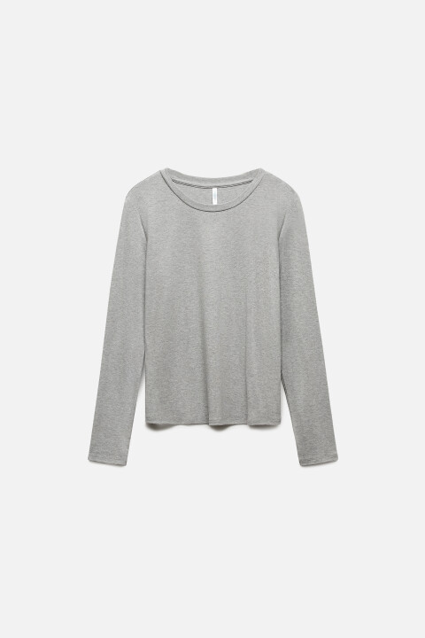 Лонгслив приталенный из вискозы