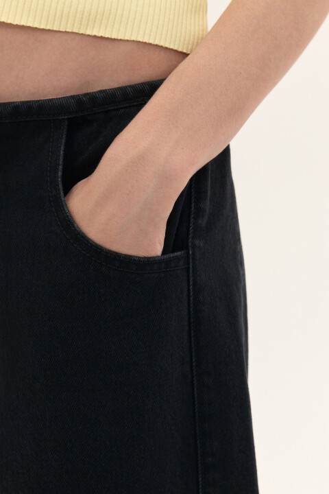 

Джинсы barrel fit со средней посадкой, Черный, Джинсы barrel fit со средней посадкой