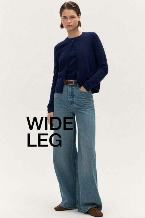 

Джинсы широкие с высокой посадкой, Синий, Джинсы широкие с высокой посадкой