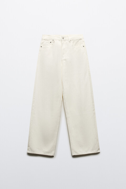 

Джинсы baggy fit со средней посадкой, Белый, Джинсы baggy fit со средней посадкой