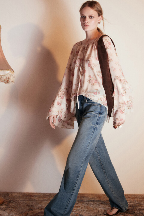 

Джинсы прямые со средней посадкой, Синий, Джинсы прямые со средней посадкой