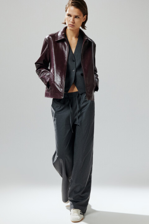 

Брюки костюмные с поясом на завязках, Черный, Брюки костюмные с поясом на завязках