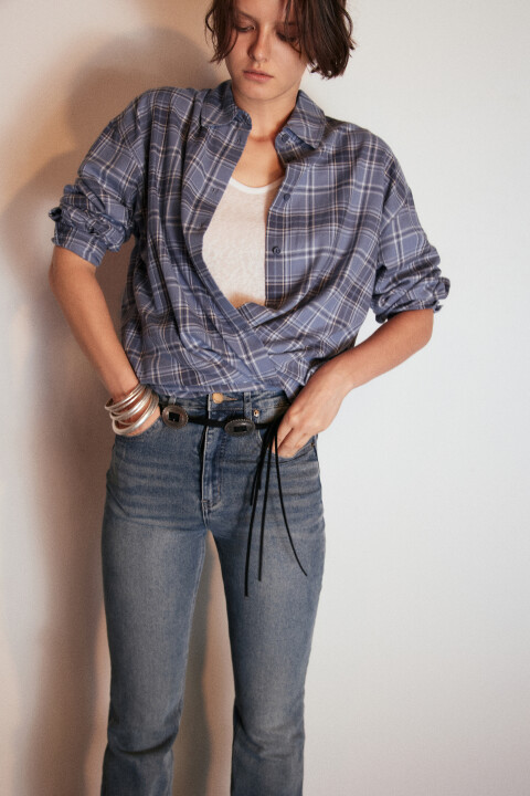 Рубашка хлопковая в клетку