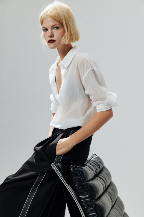 Рубашка из тонкого нейлона