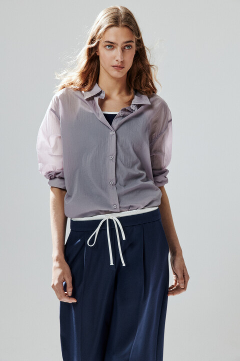 Рубашка из тонкого нейлона