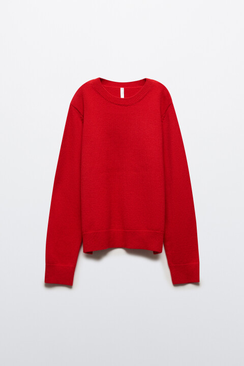 Джемпер вязаный свободный