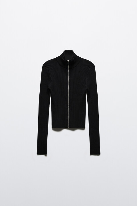 Кардиган облегающий на молнии