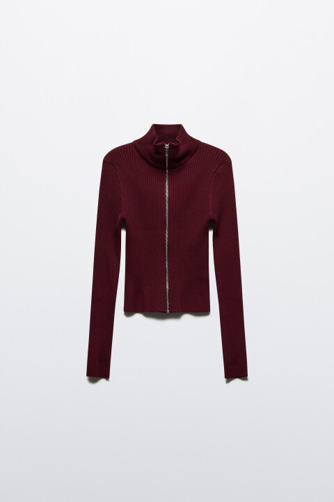 Кардиган облегающий на молнии