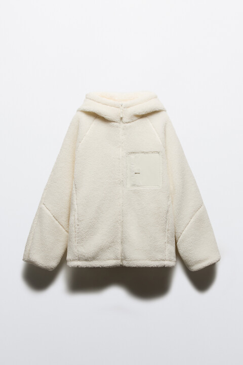 Куртка плюшевая с капюшоном