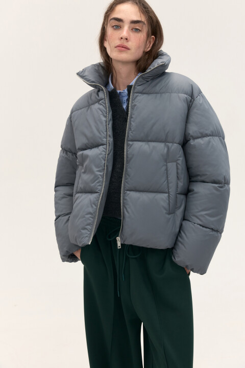 

Куртка стеганая с воротником-стойкой, Черный, Куртка стеганая с воротником-стойкой